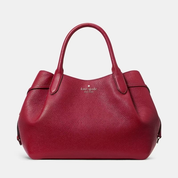 Kate Spade Dumpling Large Satchel, Red Jam - Picture 1 of 4